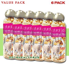 [6-PACK] Bill Natural Sources Lamb Placenta with Vitamin E, 100 gelcaps