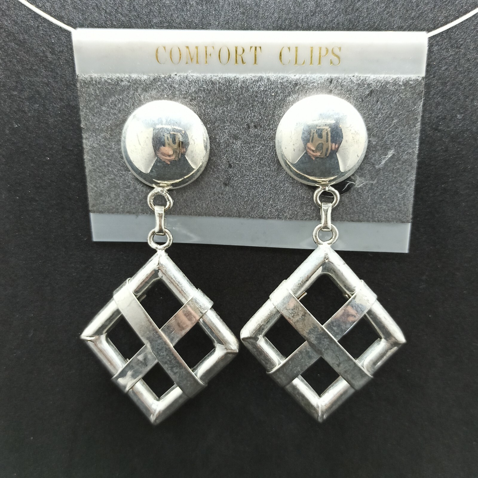 Authentic Vintage Large Long Statement Earrings C… - image 8