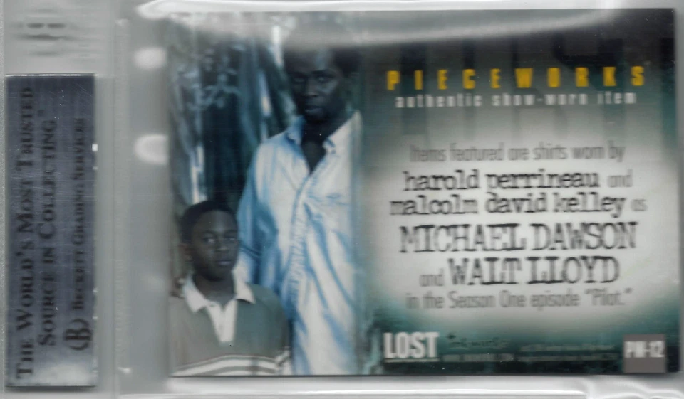 Camisa dupla Inkworks Lost temporada 1 Pieceworks BGS 8.5 Walt Michael PW-12 PSA rara - Imagem 2 de 2