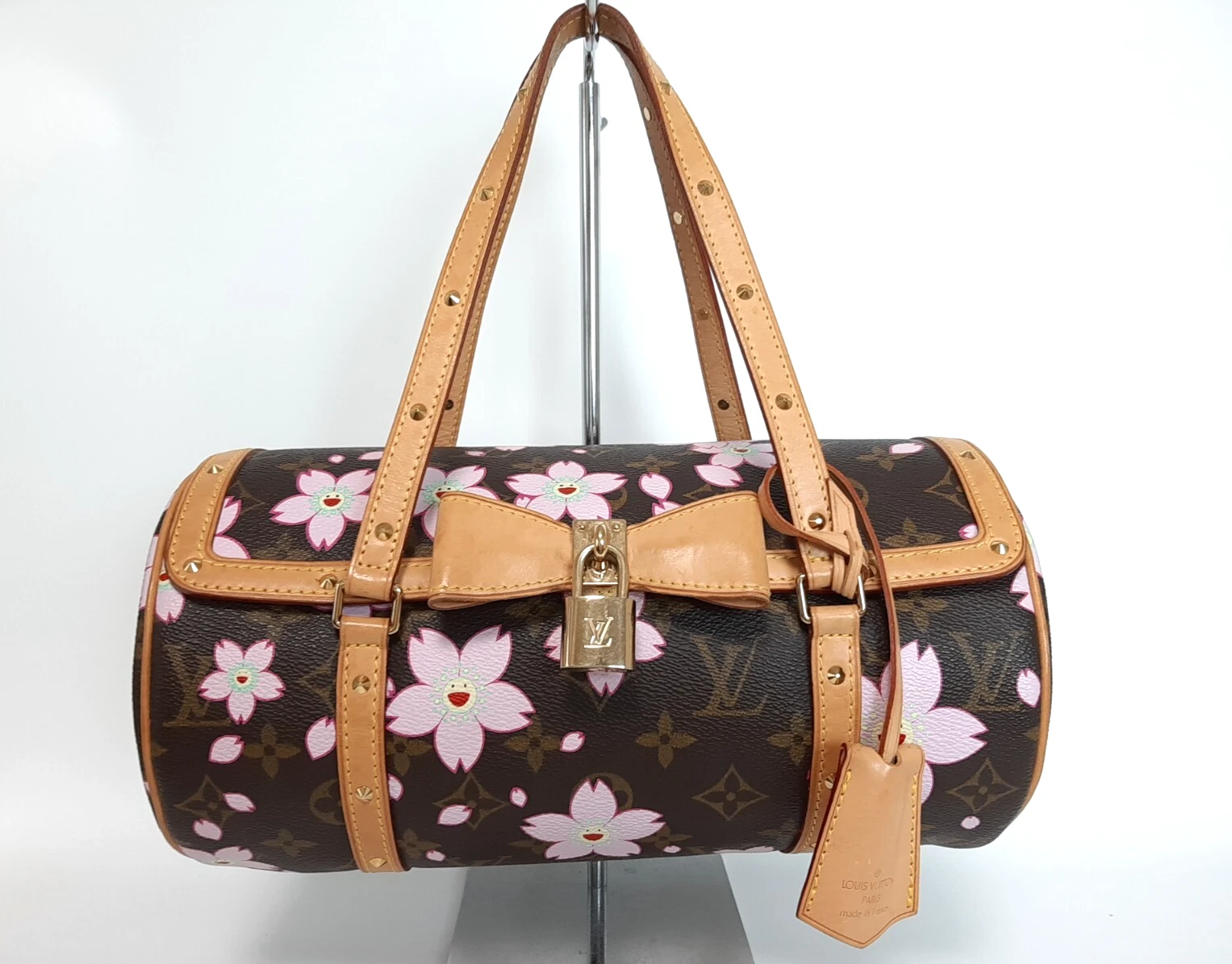 LOUIS VUITTON（LV） Borsa a mano Louis Vuitton LV M92009 Papillon fiore di ciliegio monogramma clochette