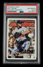 Eric Gagne Signed 2005 Topps #728 AS Card Auto PSA