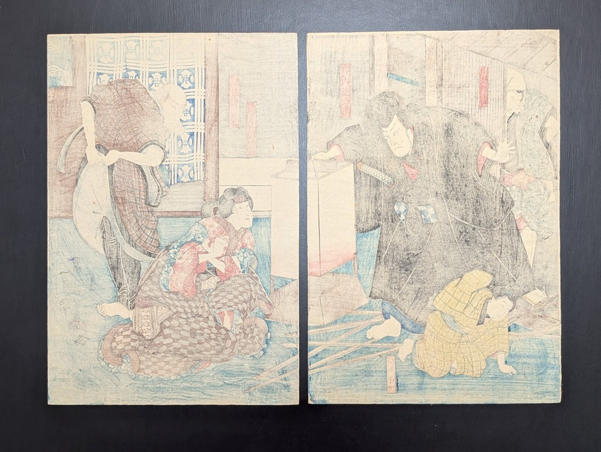 Japanese Ukiyo-e Nishiki-e Woodblock Print 4-922 Utagawa Kuniyoshi
