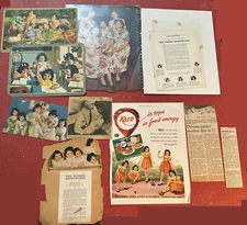 Dionne Quints collection: "cute" early childhood and clippings through the years