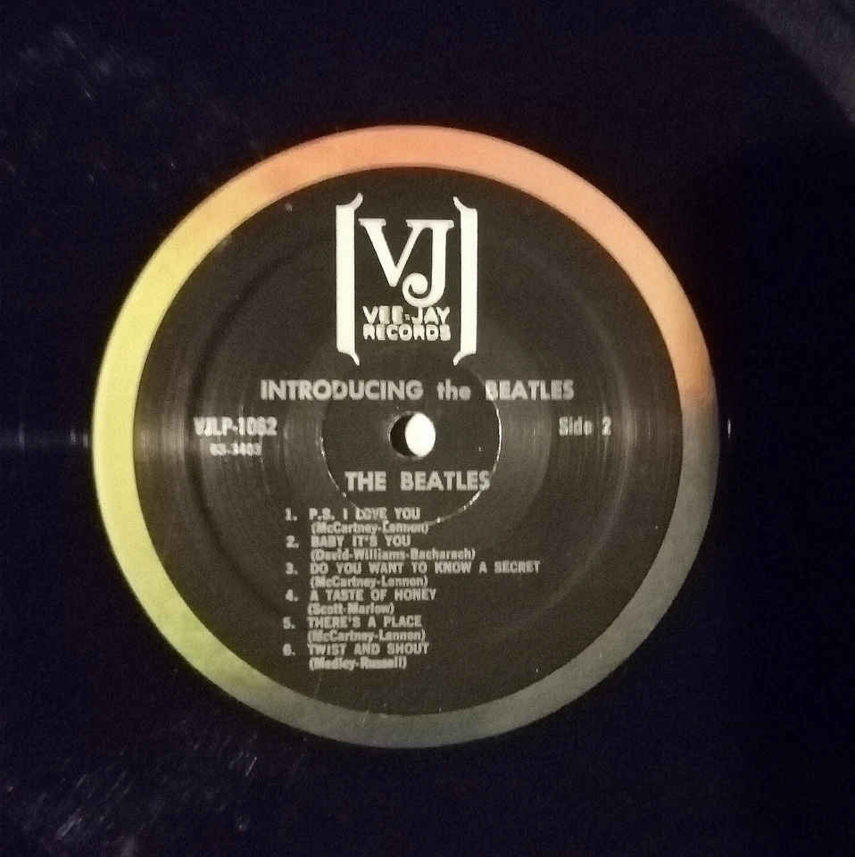 The Beatles - introducing England's No. 1 Vocal Group VJ Vinyl LP VJLP 1062 - Bild 3 von 4