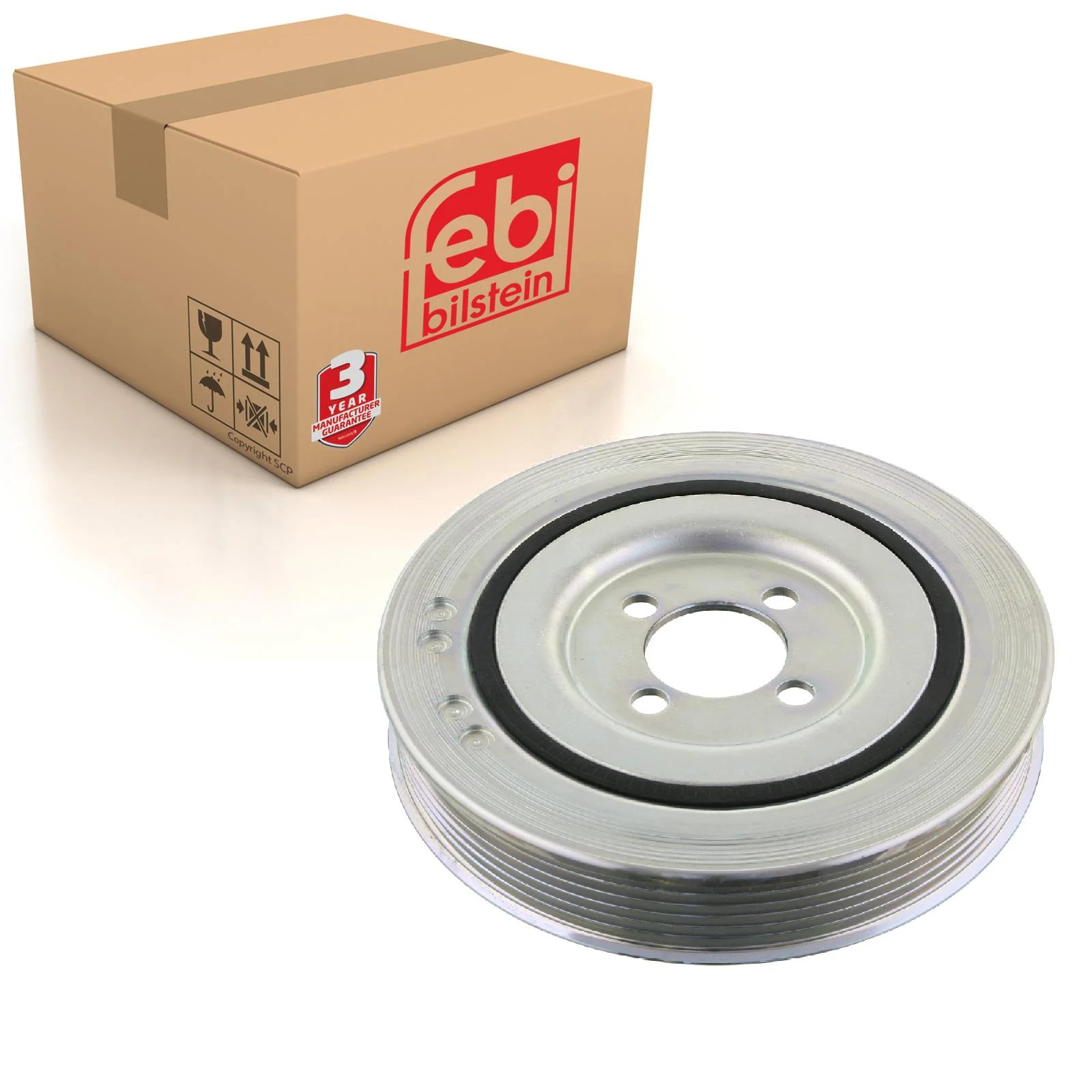 Crankshaft Pulley fits FIAT DOBLO 263 1.3D 2010 on Belt 46819147 55200498 Febi - Image 28