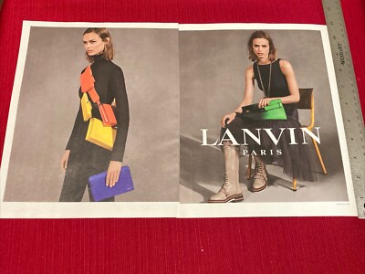 Model Birgit Kos for Lanvin Handbags 2-page 2018 Print Ad