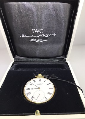 IWC LEPINE 18 KARAT YELLOW GOLD POCKET WATCH 5201 NEW WITH BOX!! $8,700 RETAIL!!