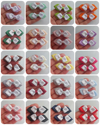 Satinband Schleifen zum Basteln Nähen Handarbeit UK 8er Pack viele Farben