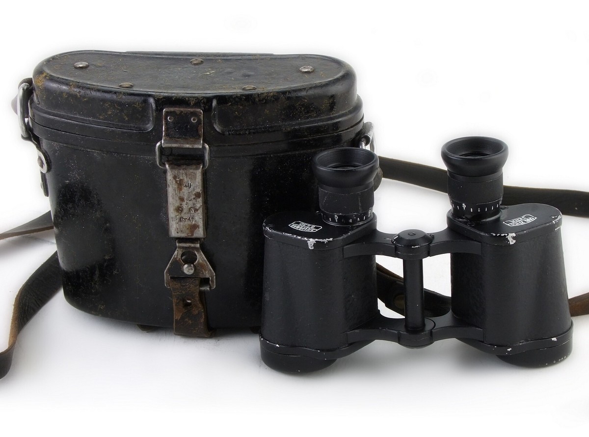 WW2 Swedish Zeiss Silvamar + Stunning Bakelite 6x30 Dienstglas 
