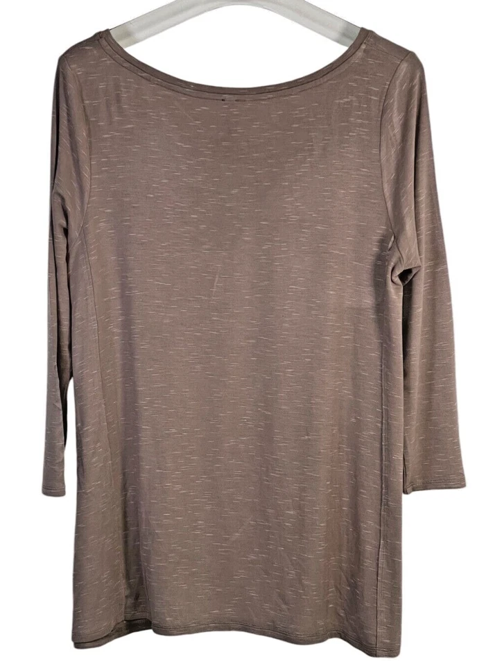 Top túnica fluida topo con mangas 3/4 para mujer Marla Wynne TALLA MEDIANA Foto 2 de 4