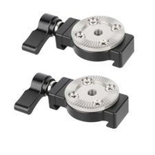 2Pcs Arca-Type Quick Release Clamp w/M6 Rosette Gear Mount Adapter Arri-Standard