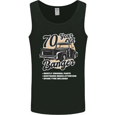 70 Year Old Banger Birthday 70th Year Old Mens Vest Tank Top