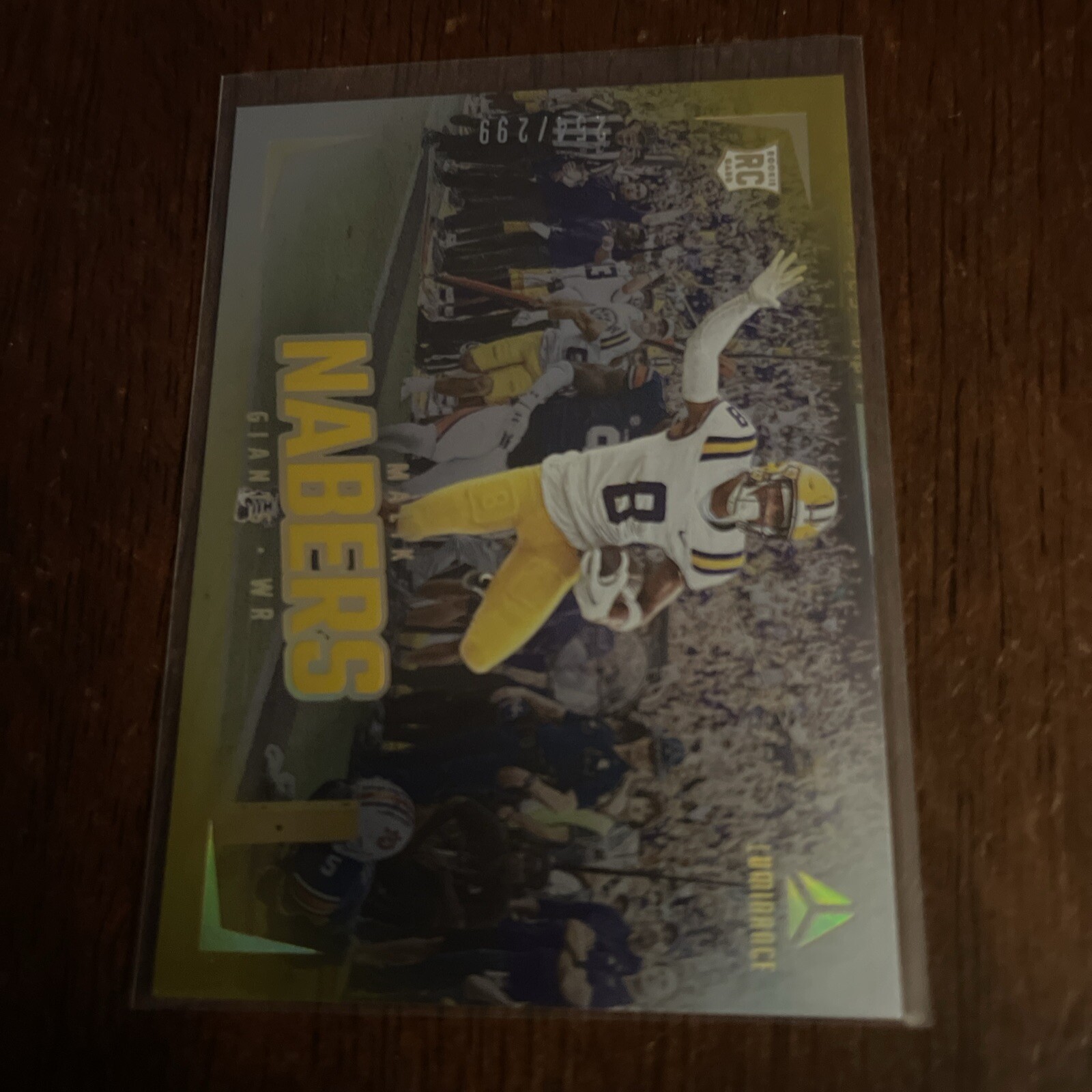 2024 Panini Luminance - Rookies Gold #183 Malik Nabers /299 (RC)