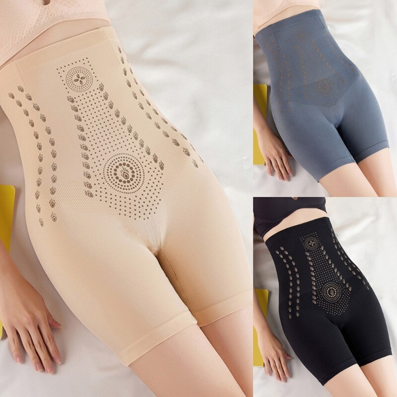 High Waisted Tummy Control Shapewear Shorts for Women with Unique Fiber-image