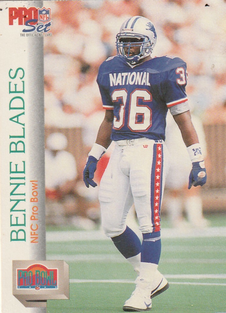 FREE SHIPPING-NRMINT-1992 Pro Set Bennie Blades #403 LIONS