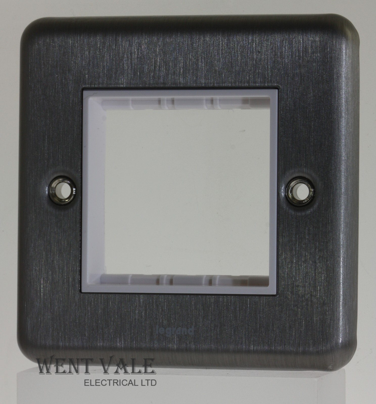 Legrand Synergy 7330 92 - Brushed Steel 1g 2 mod Arteor Module Carrier Plate New