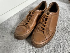 Common Projects Leather Sneakers Men's Brown Size 43 UK 9