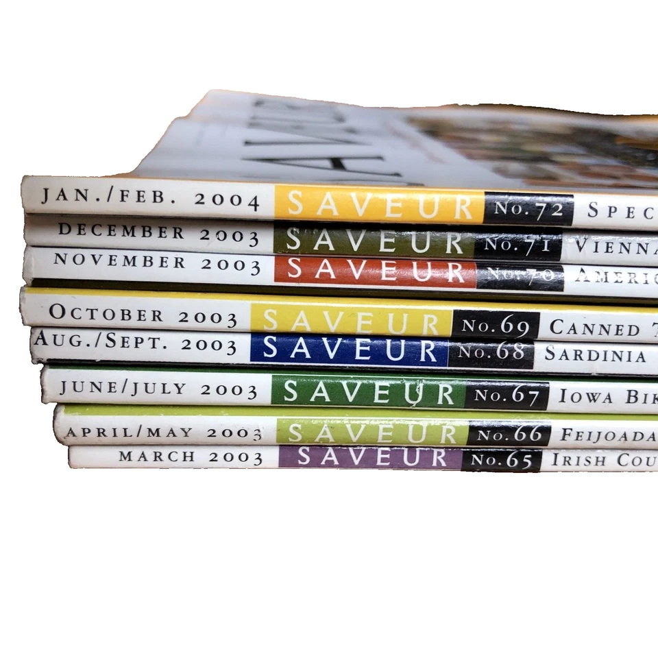 SAVEUR MAGAZINE LOT OF 8, 2003-2004, ISSUES NO. 65-71, 72 - Image 2 of 4