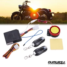 Universal Motorcycle Alarm System Immobiliser Remote Control Security Anti-theft