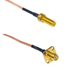 RG316 RP-SMA Female Long to RP-SMA Female Flange RF Cable Rapid-SHIP LOT