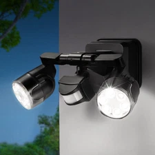 450° Adjustable Outdoor Security Light with 3 Joints Each Arm, 2500LM 180°/40...