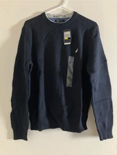 Nautica  100 cotton NavyBlue knitted Men  s Sweatshirt Size XL