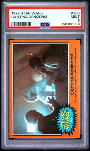 1977 Topps Star Wars #286 Cantina denizens! — PSA 9