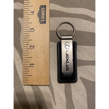 Vintage Lexus Keychain - Black Leather - Genuine Oem -
