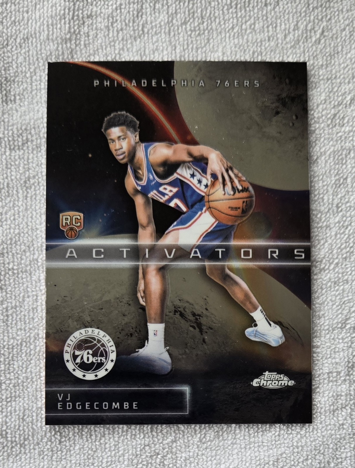 2025 Topps Chrome Basketball VJ Edgecombe Activators Rookie #AC-13