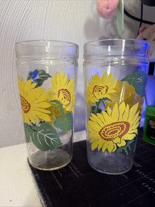 Sunflower Drinking Glasses | eBay
