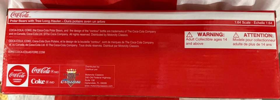 Coca Cola Polar Bears with Tree Long Hauler 1:64 Scale - Image 3 of 3