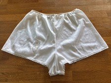Vintage French Knickers White Nylon Panties by Silhouette - SIZE - Medium