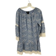 Karen Kane Dress Womens XS Eyelet Lace Ruffle Fairy Coquette Dainty Feminine