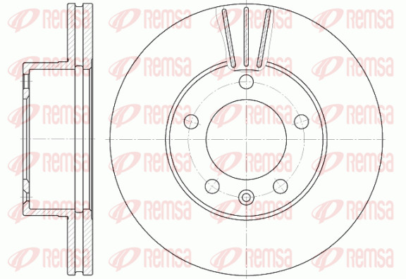 Remsa 2X Bremsscheibe Vorne Ø305 Mm BelüFtet FüR Renault Master II Kasten FD-image