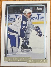 1992-93 Topps Gold Ric Nattress #219 Toronto Maple Leafs