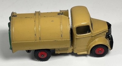 Dinky Toys 252 Bedford Refuse Wagon Garbage Truck Tan Green | eBay
