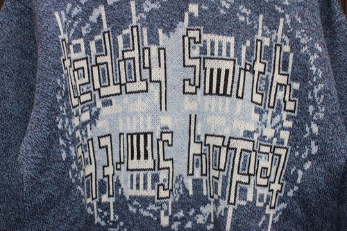 Suéter Jersey Teddy Smith Nocturno Mezcla Lana Para Hombre Grande Azul De Colección Años 90 - Imagen 3 de 11