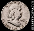 1951-S Silver Franklin Half Dollar-Scarce Better Date No Reserve #i2689