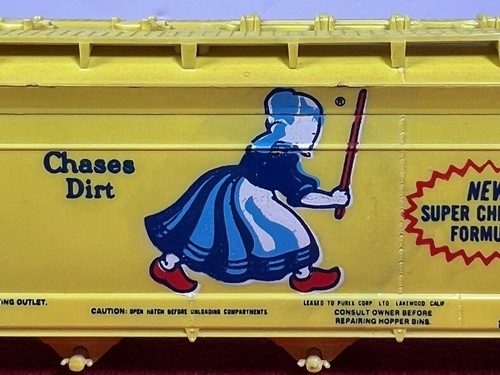 HO Scale "Old Dutch Cleanser" ACFX 173402 Tyco Yellow Hopper Car VTG - Hong Kong - Picture 4 of 15