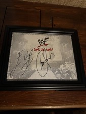 Edge and Christian Autograph WWF Attiude Era 8x10 Framed