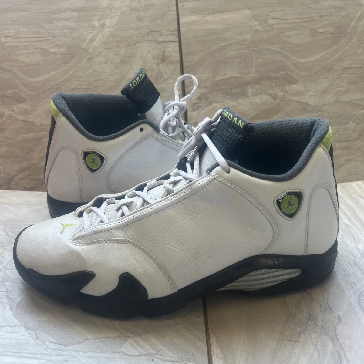 Preços baixos em Jordan 14 Retro White Chartreuse | eBay
