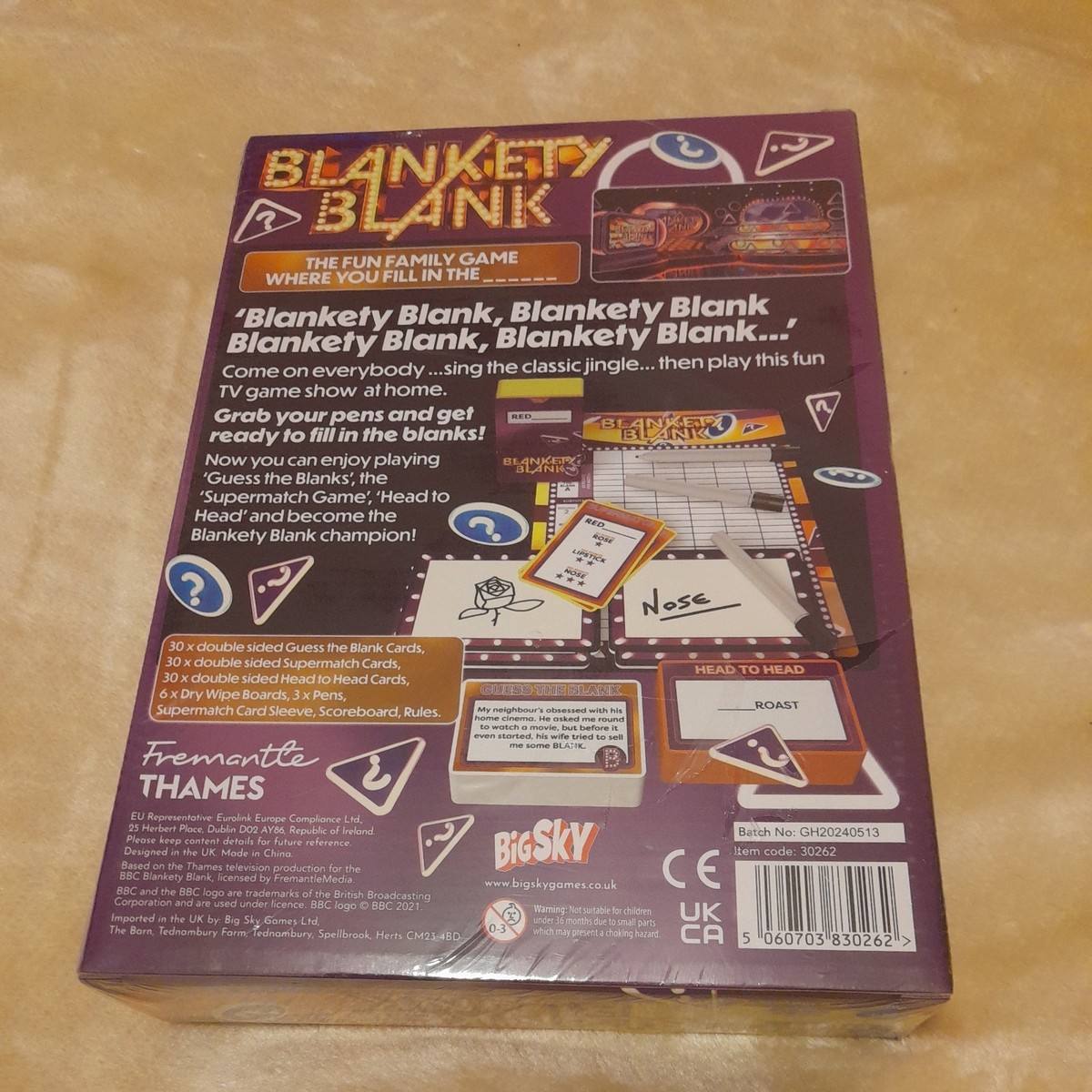 Gioco Da Tavolo Blankety Blank – Versione Inglese, Per Famiglie, Età 8+, 3-6 Giocatori, Divertente Gioco Di Parole
