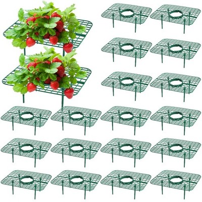 20 Pack Square Strawberry Supports, Strawberry Growing Rack with 4 Sturdy Leg...