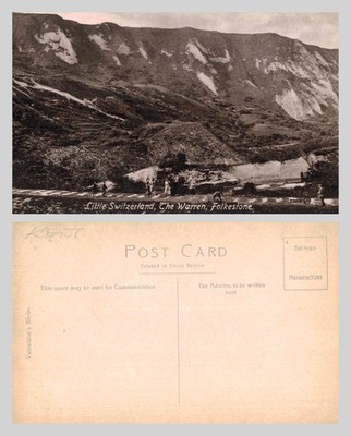 Alte Postkarte - Little Switzerland, The Warren, Folkestone UNBESPIELT