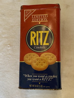 Vintage 1987 Ritz Cracker Tin