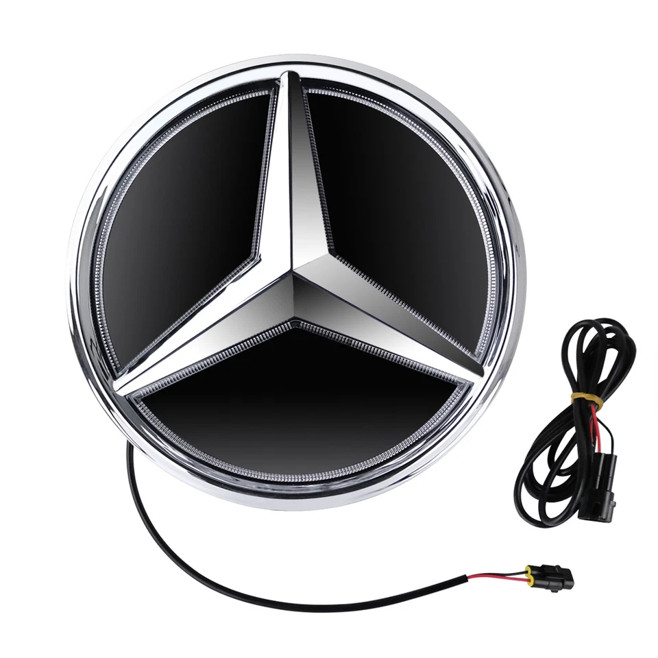 Illuminated Grille Star Emblem Chrome Fit For Mercedes-Benz E300 E450 E550 AMG - Image 4 of 4