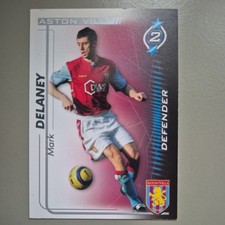 Carte collezionabili Mark Delaney Aston Villa Shoot Out Football aggiornamento 2005/06