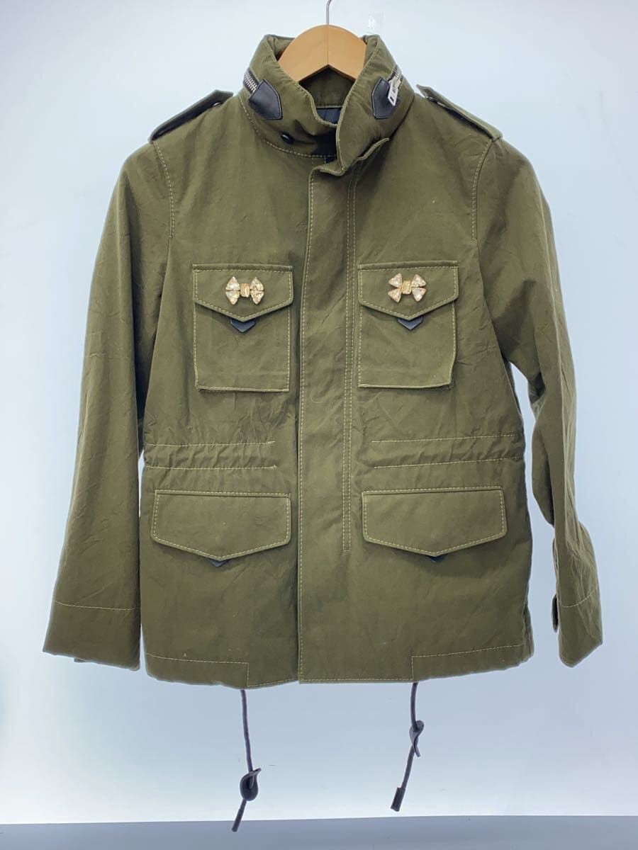 COACH altra giacca O cotone kaki tinta unita 29466 cristallo impreziosito M65 usata