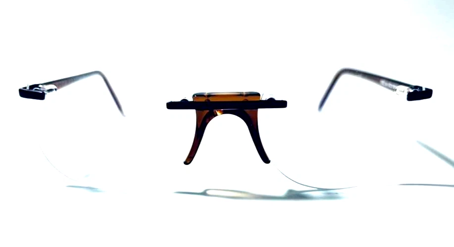 ANDY WOLF FREZ COL.C MARRÓN GUNMETAL AUTÉNTICO MARCO DE GAFAS SIN MONTURA 52-18-135 Foto 3 de 4