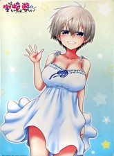 Uzak-chan Wants to Play! SUGOI DAKAI A1 Clear Poster Hana Uzaki Collectible